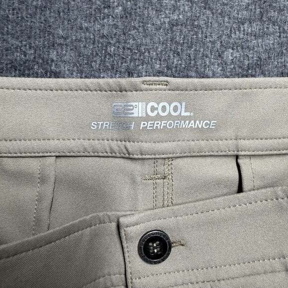 NWT 32 Degrees Cool Stretch Performance Pants Men's 38x32 Tan Khaki Chino NEW - Picture 2 of 8